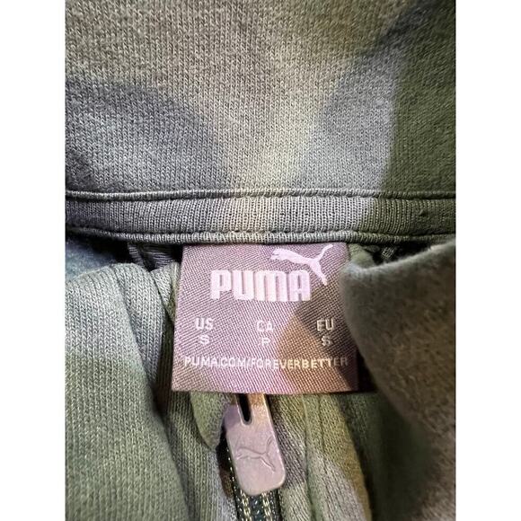 NWT Puma, sage green zip up sweatshirt - Picture 2 of 6